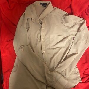 Tan Button-Up Shirt